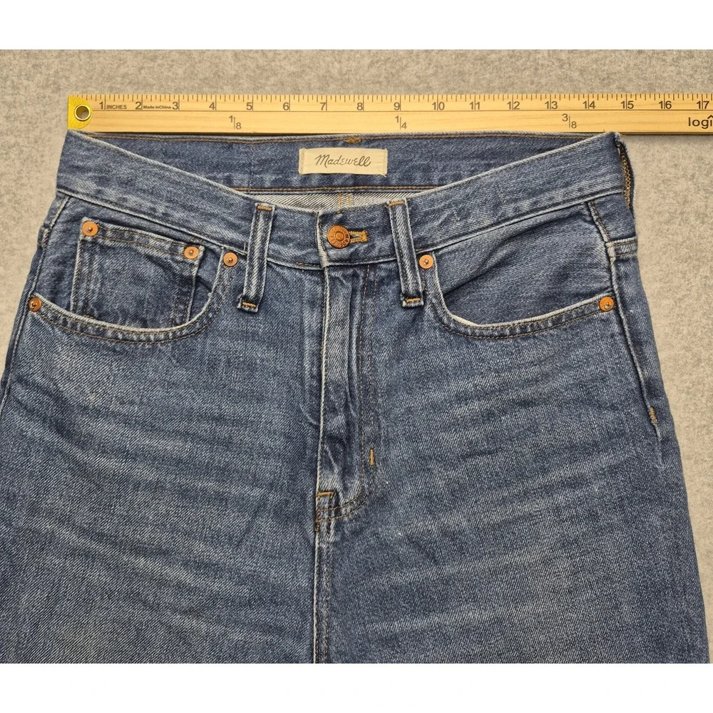 Madewell Jeans Womens 26 Blue High Rise The Mom Jean Tapered Denim Momcore 90s